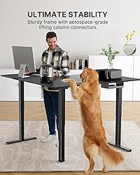 Marsail Standing Desk Adjustable Height with 4-in 1