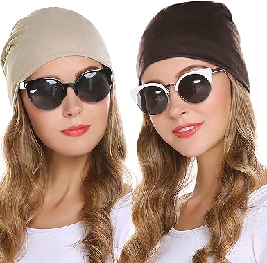Zeagoo Unisex Adult Indoors Cotton Beanie Soft Sleep Hats For