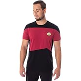 Star Trek Next Generation TNG Men's Picard Uniform Costume Short Sleeve T-Shirt Tee