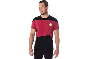 INTIMO Star Trek Next Generation TNG Men's Picard Uniform Costume Short Sleeve T-Shirt Tee
