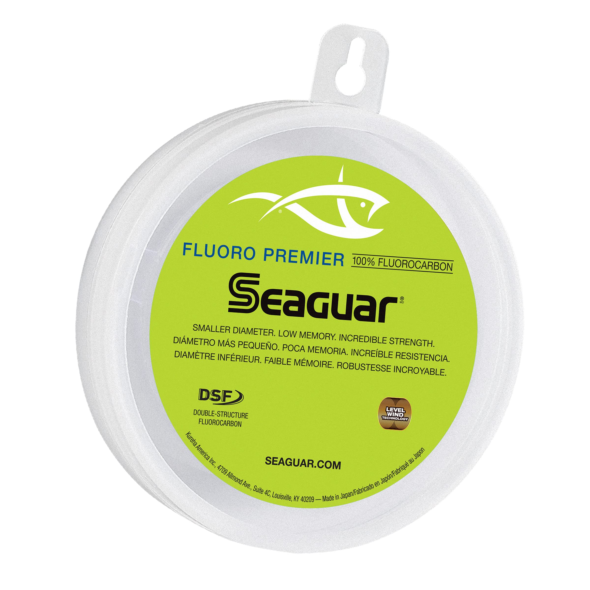 Seaguar Fluoro Premier 100% Fluorocarbon Fishing Line DSF, 80lbs, 50yds Break Strength/Length - 80FP50 Image
