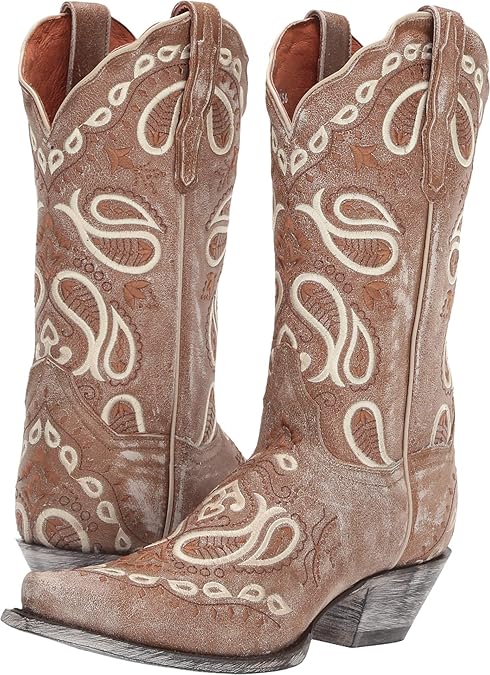 botas vaqueras de mujer bordadas