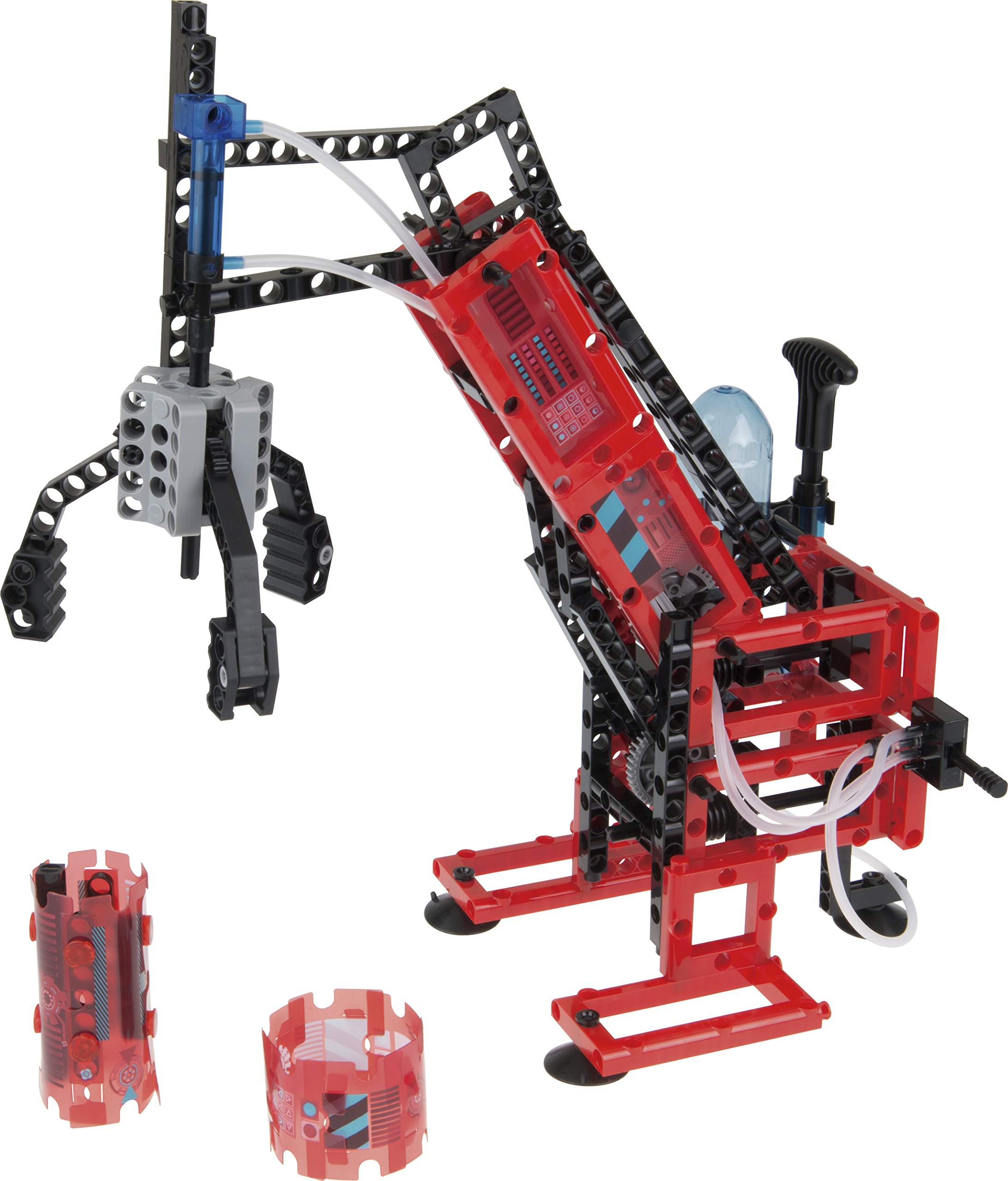 Thames & Kosmos Mechanical Engineering: Robotic Arms STEM Experiment Kit | Build 6 Pneumatic Machines | Robotic Claw, Exoskeleton Arms & More | Explore Air Pressure & Robotics | Ages 7+