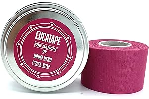 Eucatape Eucalyptus Infused Dancing Tape - Ballet Salsa Hip Hop Ballroom Contemporary Latin Irish Modern Jazz Tap (Pink, 2 Pack)