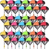 Wizzosivoor 36PCS Parachute Toy, No Tangle Throwing Men, Hand Throw Army Man, 6 Colors - Party Gifts, No Battery or Assembly Required