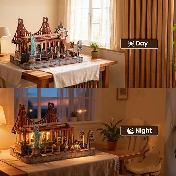 BOOK NOOK KIT – DIY MINIATURE HOUSE KIT FOR ADULTS, DOLLHOUSE BOOKNOOK TINY HOUSE BOOKSHELF DECOR 3D WOODEN PUZZLE STREET MODEL, IDEAL GIFT FOR BOOK LOVERS, FAMILY, FRIENDS (DANGDANG CAR)
