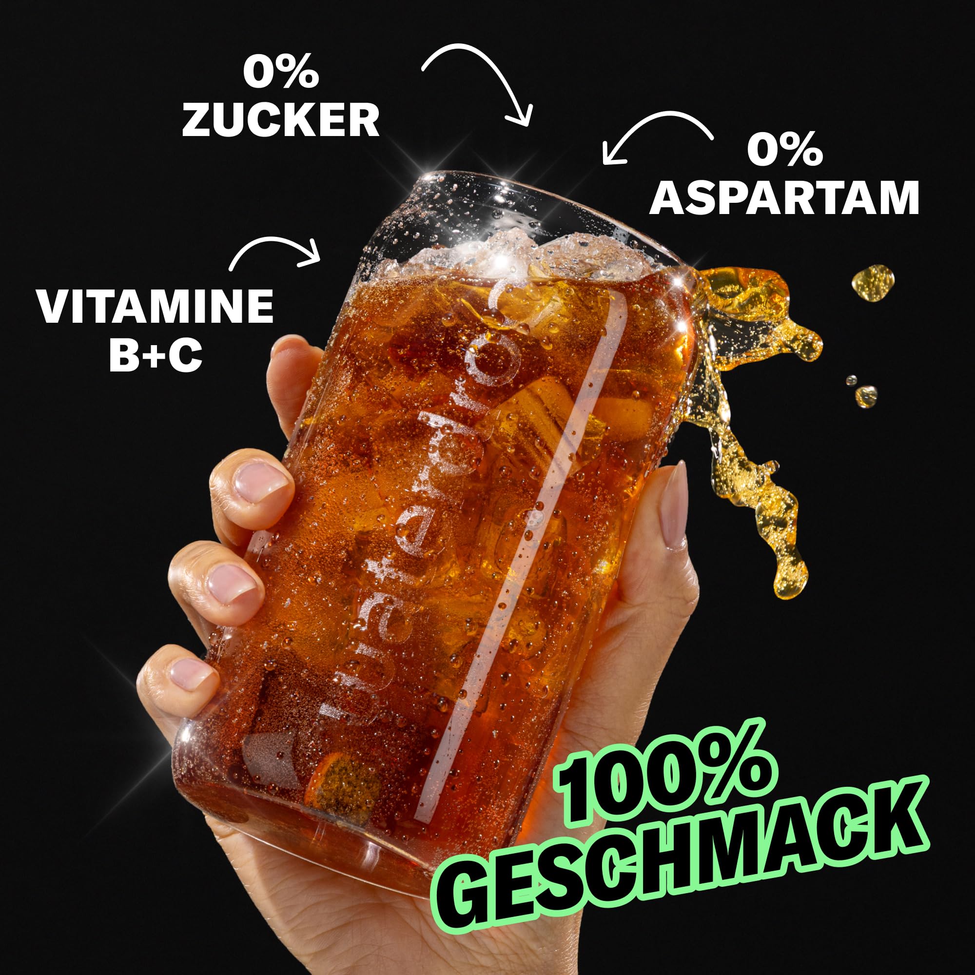 waterdrop® Cola SPECIAL EDITION Microdrink, 36 Drops Würfel ohne Kalorien, Geschmack für Wasser zuckerfrei, zero sugar 2