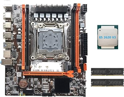 Lodokdre X99H Motherboard LGA2011-3 DDR4 RAM E5 2620 V3 CPU 8GB RAM Kit