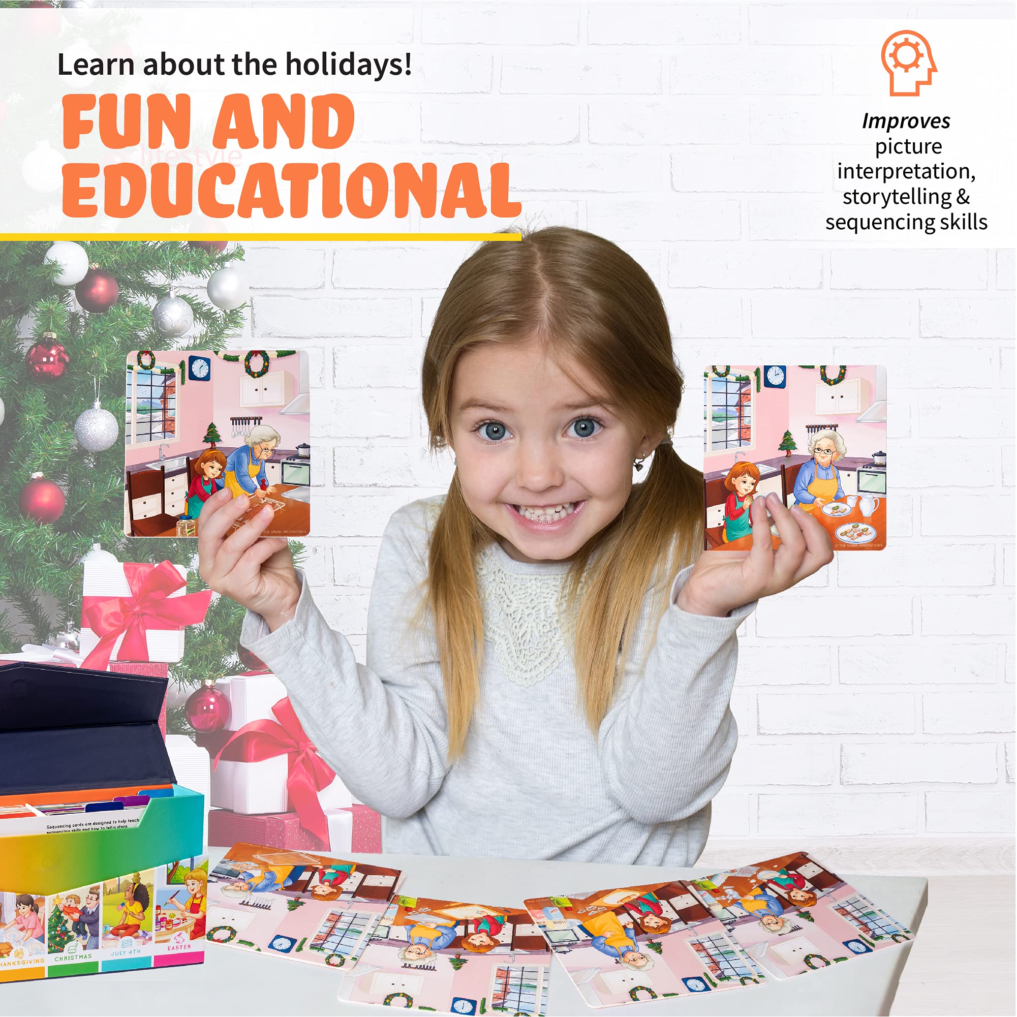 Mua SPARK INNOVATIONS Holiday Tell A Story Cards, Sequencing Game ...