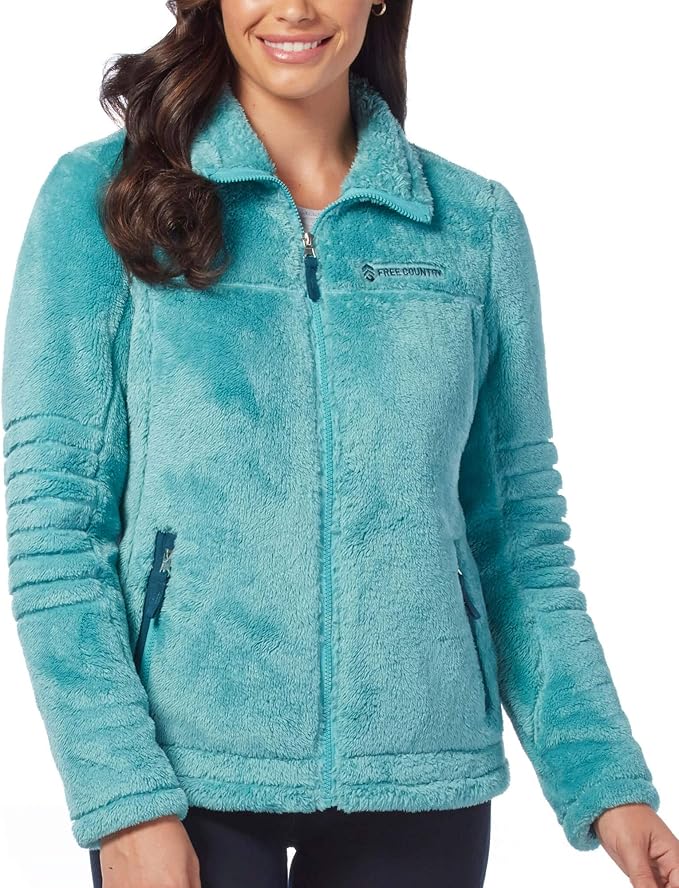 Free Country Women's Alpine Butter Pile Jacket (Jade Mist