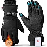 rivmount 3M Warm Winter Gloves, Cold Weather for Men Women, Thermal Touchscreen Anti-Slip Windproof, for Cycling Running Working Hiking Skiing Daily Life Outdoor Activities