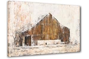 Yihui Arts Large Farmhouse Rustic Wall Decor Canvas Wall Art Painting Pictures for Living Room