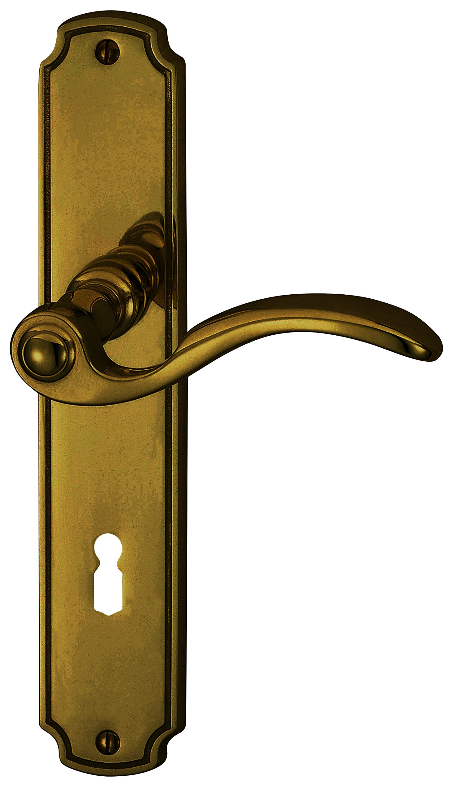 ALPERTEC Rebeca LS Burnished Brass Door Handle Set Door Fittings Door Handle – for Internal Doors – 32410023