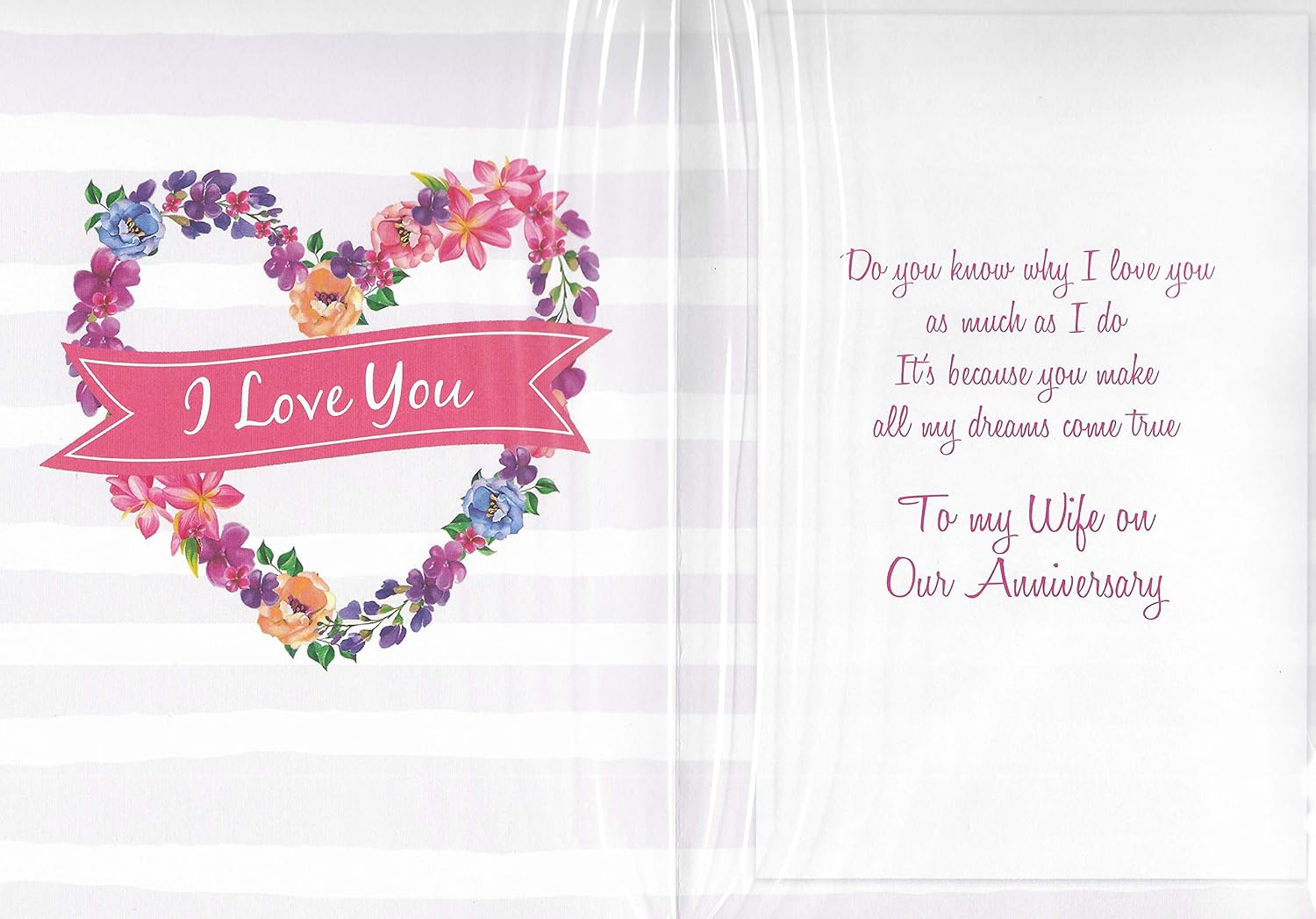 Wife Anniversary Card - Size 6" X 8" - Image 3