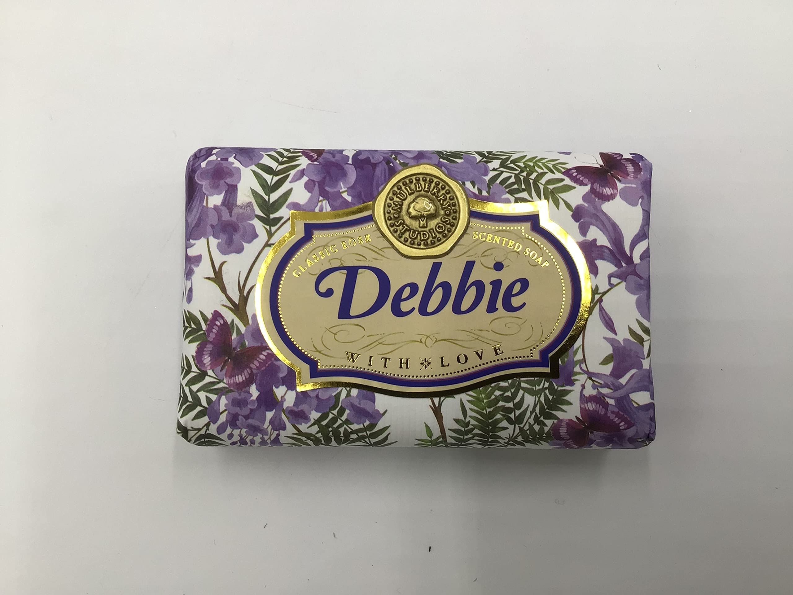 Debbie - Gift Soap Bar For Her Birthday Rose Scent Mum Grandmother Cleanser Lather Present Girl