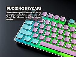 Ranked Pudding PBT Keycaps | 112 Double Shot