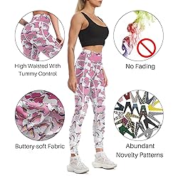 High Waisted Yoga Pants with Pockets Workout