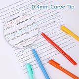 AECHY 12Pcs Dual Tip Markers Pens with Curve Highlighter 12 Colors view 3