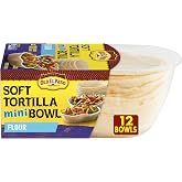Old El Paso Soft Flour Tortilla Mini Bowls, 12-count | Mini Size Perfect for Appetizers &amp; Taco Bars, Soft Flour Shell You Can Eat, Oven or Microwave Ready
