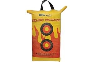 BIGSHOT Archery Crossbow Ballistic Discharge Bag Target – 505 FPS Rated, Multi-Layered Core, 18"x10"x8" Weatherproof Portable Field Point Stopper for Truck, Camp & Range – Easy Arrow Removal