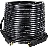 Biswing 1/4 Inch 50 FT High Pressure Washer Hose Kink Resistant Replacement With M22-14mm Brass Thread, Upgrade Heavy Duty & 