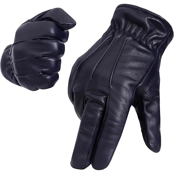 Amazon.com: Men's Dress Leather Gloves (Black, Small)