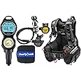 CRESSI Start Scuba Diving Gear Package Complete with Start 2.0 BCD - Donatello C2 Dive Computer - AC2 Compact Regulator Set Fully Assembled, Medium