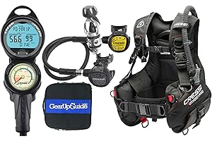 CRESSI Start Scuba Diving Gear Package Complete with Start 2.0 BCD - Donatello C2 Dive Computer - AC2 Compact Regulator Set Fully Assembled, X-Large