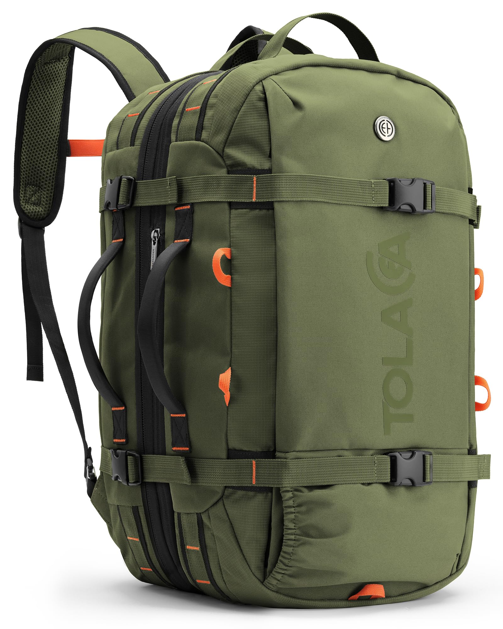 Photo 1 of Tolaccea Travel Laptop Backpack for Men Women, 40L-50L Expandable Carry On Backpack with Wet Dry Compartment, TSA Approved Daypack Fits 16 Inch Laptop, Convertible Rucksack Duffel Bag for Work Travel