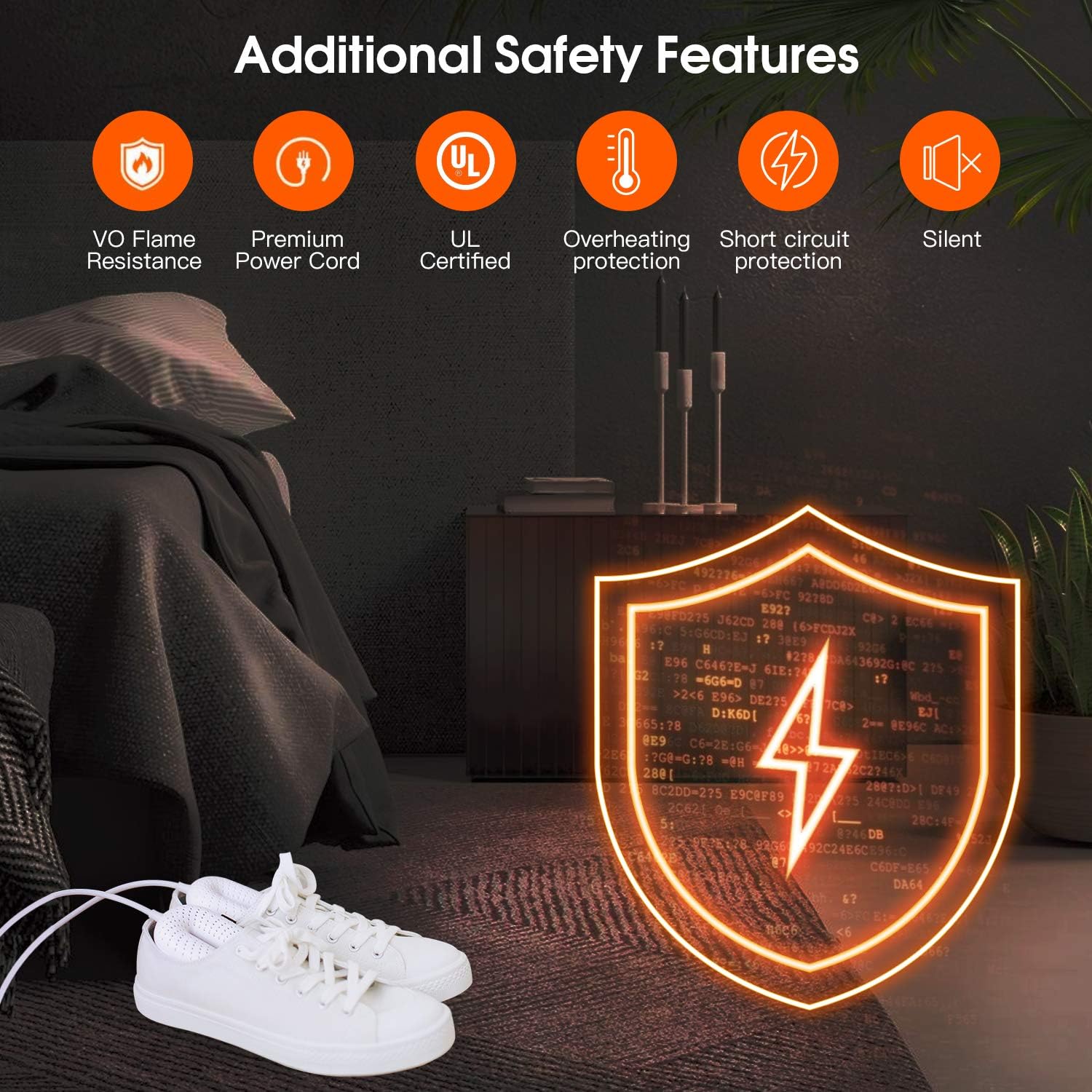 Boot Dryer,Shoe Dryer with Timer and Switch Ultra Dryer Sanitize and Deodorize for Shoes, Eliminate Bad Odor Shoes Drying With foot Dryer Constant Temprature heat Winter household for family: Shoes
