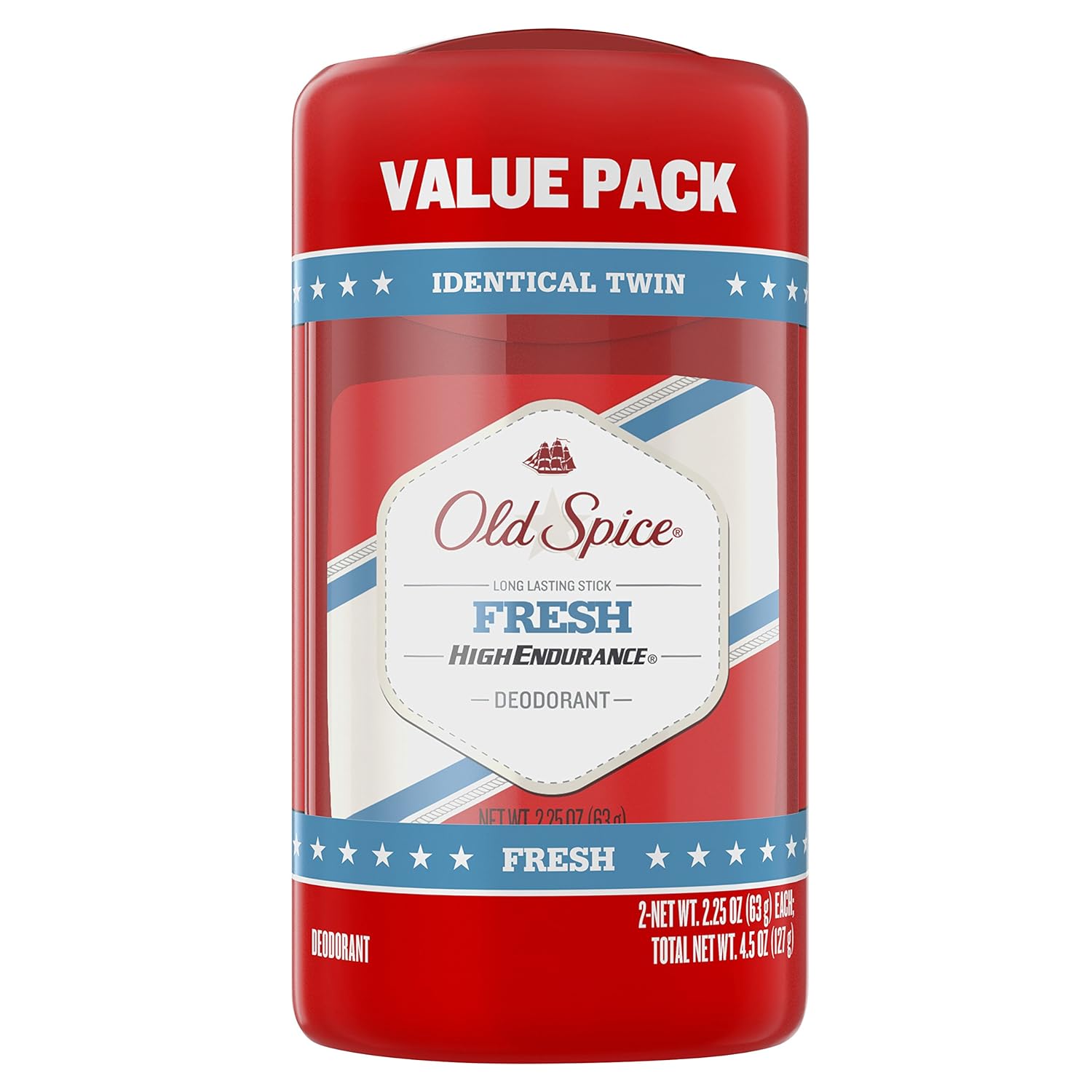 Old Spice High Endurance Fresh Deodorant 2.25 oz Twin