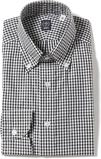 Amazon ビームスエフ Beams F シャツ ギンガムチェック ボタンダウンシャツ メンズ Black 12 37 シャツ 通販