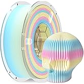 RAMBERY Matte Rainbow 3D Printer Filament 1.75mm 1kg Matte PLA Filament Fast Color Change Yellow Blue Pink 3D Printing Accessories