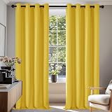 Deconovo Blackout Curtains Thermal Insulated Eyelet W53 x L95 Inch Pair
