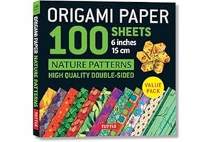 Origami Paper 100 sheets Nature Patterns 6 (15 cm): Tuttle Origami Paper: Origami Sheets Printed with 12 Different Designs (I