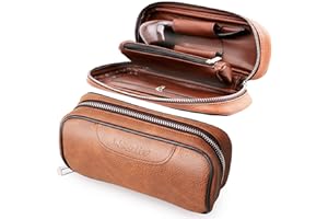 Scotte PU Leather Tobacco Smoking Wood Pipe Pouch case/Bag for 2 Tobacco Pipe and Other Accessories(Does not Include Pipes and Accessories)