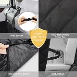 SHINE HAI Dog Car Seat Cover Waterproof Nonslip Hammock Black 54 x 58 view 4