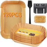 BYKITCHEN Air Fryer Liners 120pcs for Ninja Dual Tower 9L 9.5L AF400UK