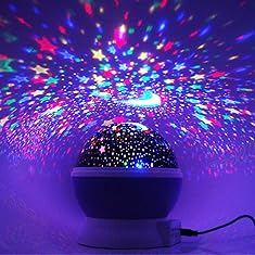 [Newest Generation] LED Night Lighting Lamp -Elecstars Light Up Your Bedroom With This Moon, Star,Sky Romantic LED Nightlight Projector