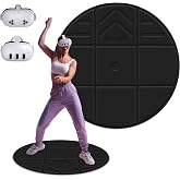 DEVASO Foldable VR Mat for Meta Quest 3S/Quest 3, Round Anti Fatigue Large Mat, Anti-Slip and Comfortable Floor Mat, Premium