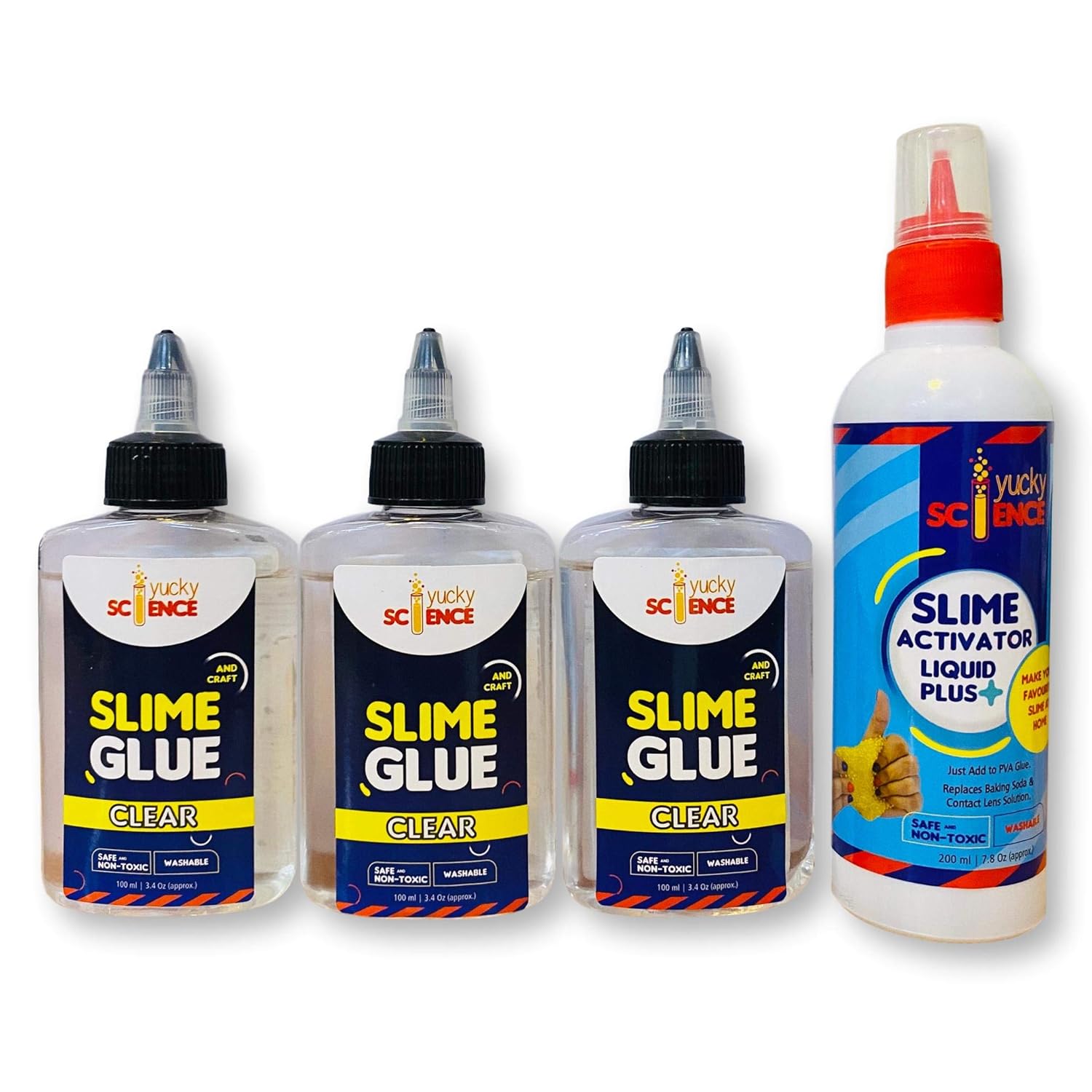Buy Yucky Science Slime Making Supplies Pack of 3 Bottles Slime & Craft