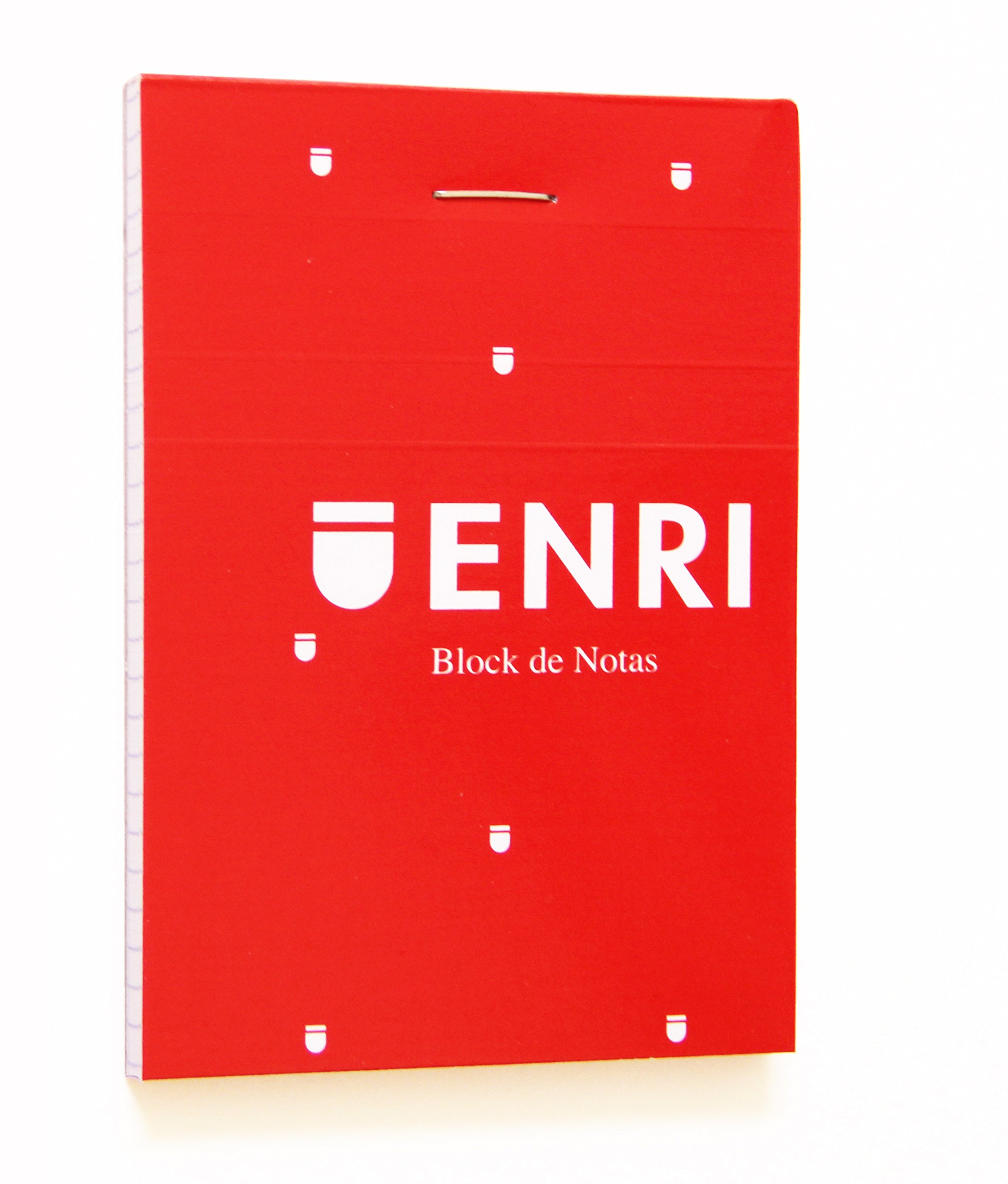 Enri 100105346 – 10 Stapled Notepads Pack of Soft Top, A7/74 x 105 mm