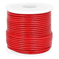 GENIQUE Real/Genuine Round Leather String Cord for