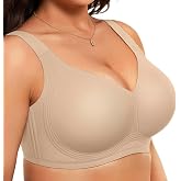 Vertvie Jelly Bras for Women No Underwire Minimizer Support | Plus Size Older Lift, Full Coverage &amp; Smoothing Back, Push Up, Separation &amp; Supportive, Soft Comfy Seamless Wireless Bralette