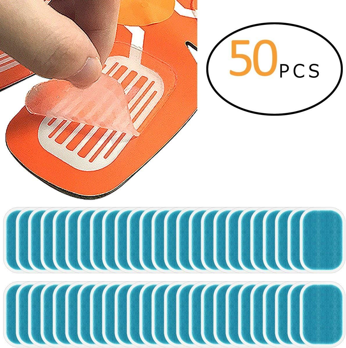 HUAXIE Abs Stimulator Training Replacement Gel Sheet Pads, for Abdominal Muscle Trainer, Accessory for Ab Workout Toning Belt Abdomen/Arm/Leg Training Slimming Body Pad Abdominal 50 Pcs US-HS-002