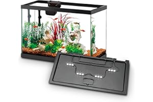 Aqueon Aquarium Starter Kit with Smart Clean Filtration and LED Lighting, Freshwater and Saltwater Fish, Perfect for Gouramis, Barbs, Bettas, 20-Gallon
