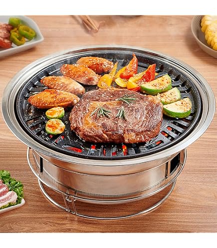 Amazon.com : Table BBQ Table Barbecue Grill (Black) BergHOFF