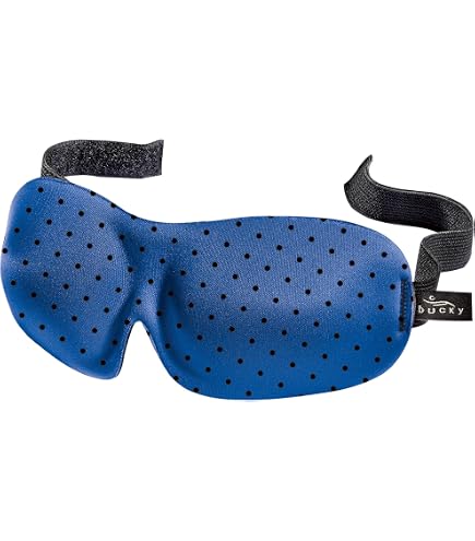 Bucky 40 Blinks Masque pour les yeux imprimé sans pression pour voyage et sommeil, zèbre, taille unique