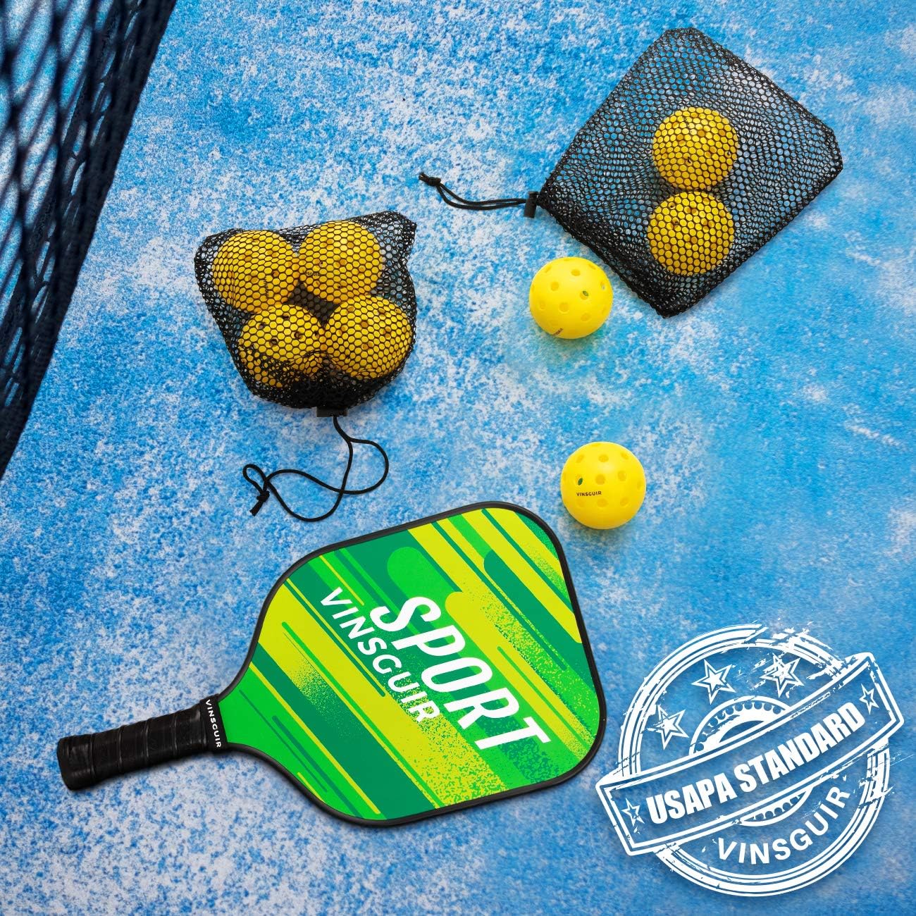 Vinsguir Outdoor Pickleballs - 8 Pack - Outdoor Pickleball Balls-USAPA Standard : Sports & Outdoors