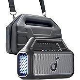 ENCASED Carrying Case for Anker Soundcore Boom 2 Outdoor Speaker, Hard Shell Protective EVA Cover with Handle and Shoulder Strap (Black)